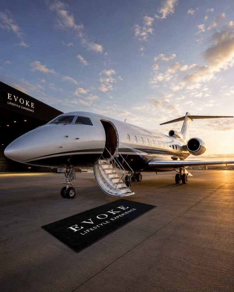 Private Jet Interior Evoke